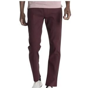 NWT! Travis Mathew The Trifecta Winetasting Burgundy Golf Pants 40 x 34